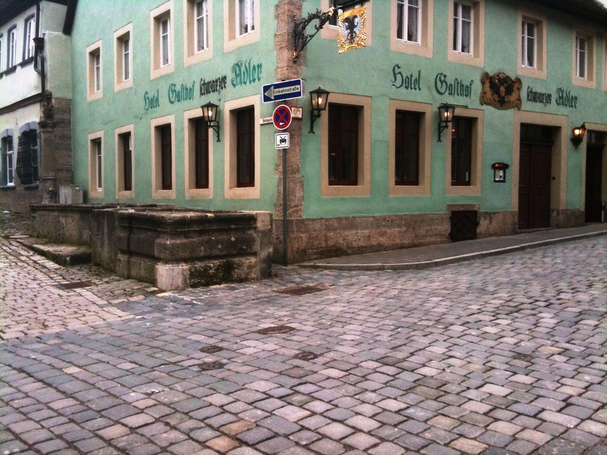 Hotel Schwarzer Adler Rothenburg ob der Tauber Exterior foto